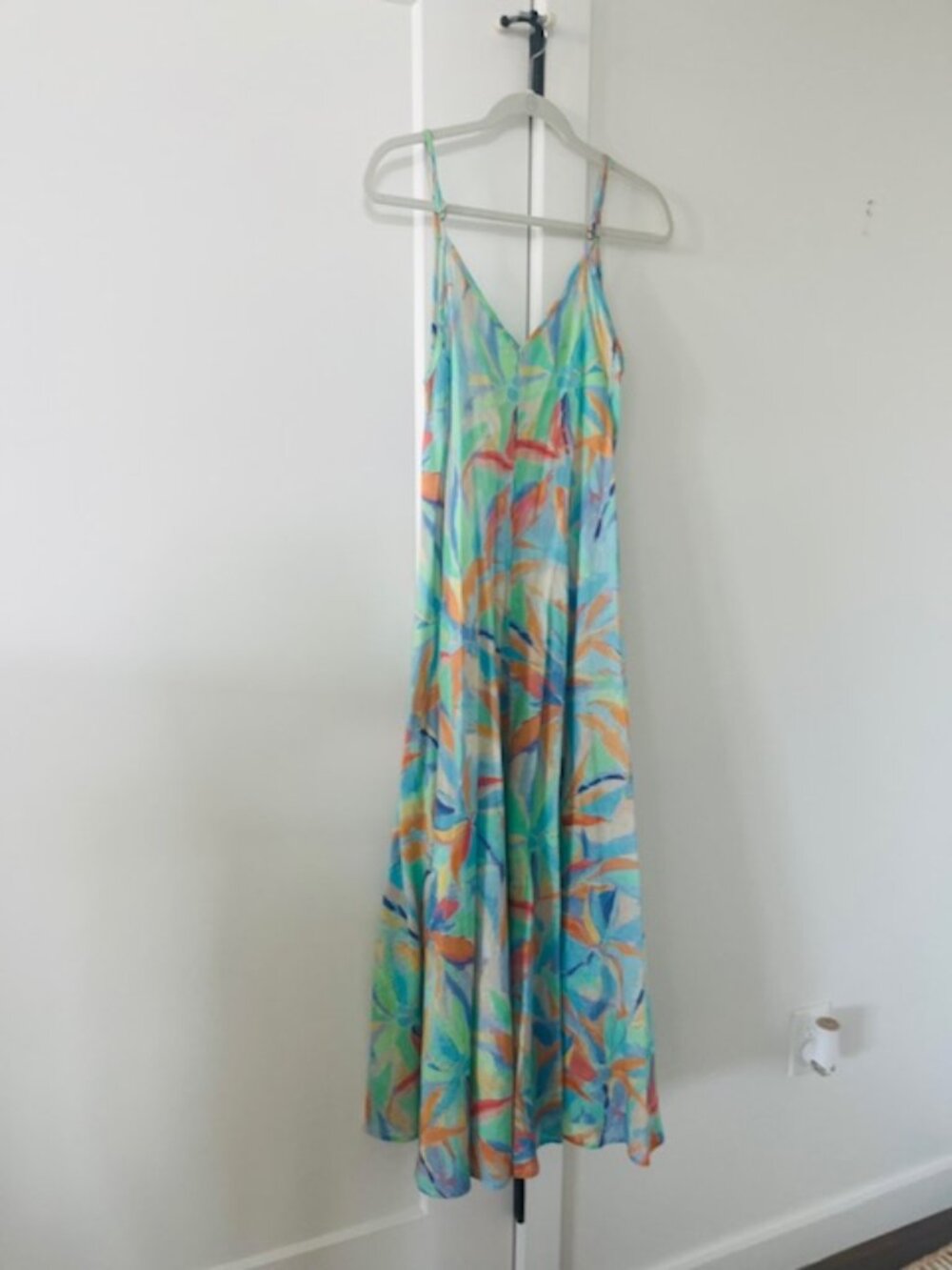 Great watercolor summer slip dress